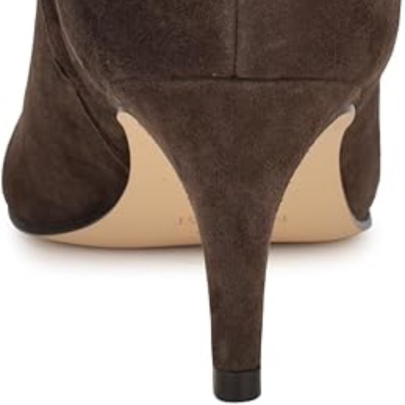 Brand New! 100% Suede, Rich Chocolate Brown Nine West Ankle boot, sz 9 w/ box - Picture 6 of 6